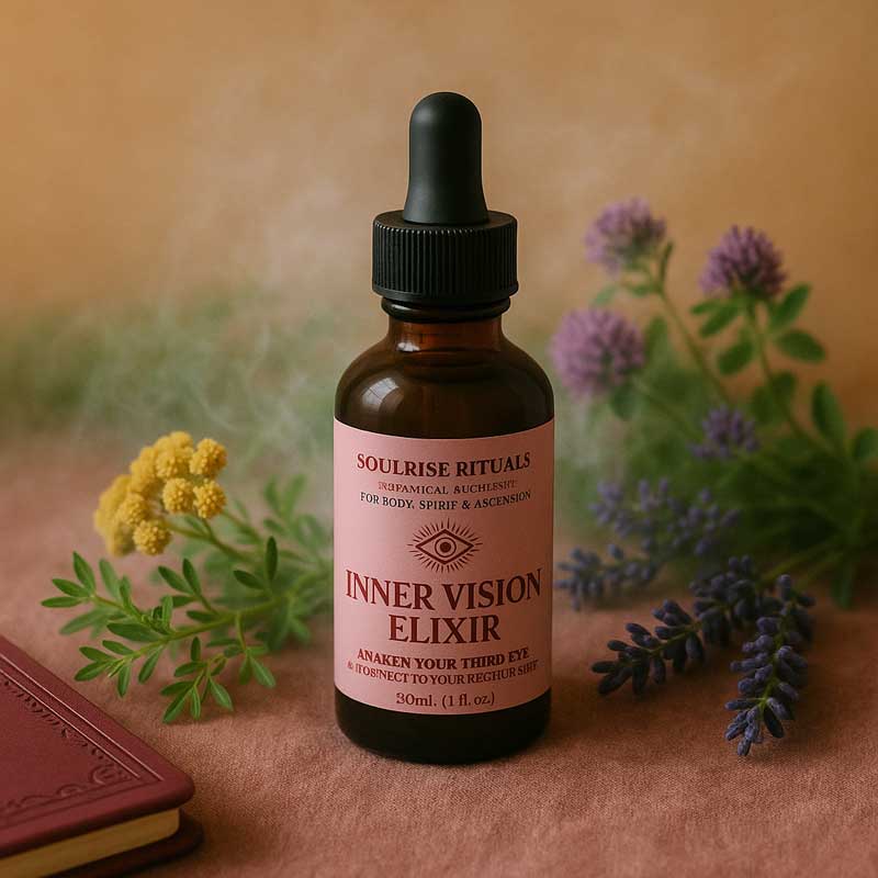 Image of Inner Vision elixir, a tincture to support your spiritual rituals and intuition.