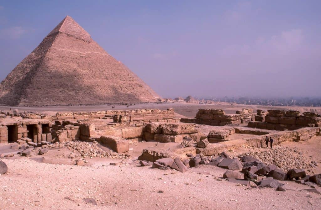 pyramid in Egypt as the sun is setting - the perfect time to connect with Sirius's star wisdom
