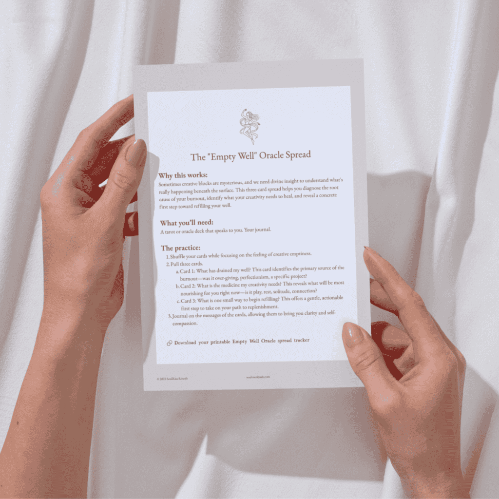 Hands holding a digital situational toolkit page