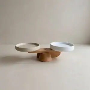 A scale on a table representing the full moon in Libra